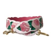 Witte Bloemen Leren Schouderband Dolce & Gabbana , Multicolor , Dames