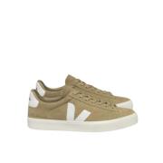 Suede Field Sneakers met Contrastdetails Veja , Beige , Heren