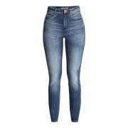 Skinny-Fit Jeans Carrie Mid Label-Patch Guess , Blue , Dames