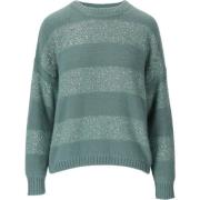 Groene Mohair Crewneck Sweater Max Mara , Multicolor , Dames