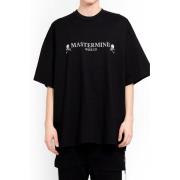 T-shirt met Skull Logo Borduursel Mastermind World , Black , Heren