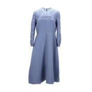 Pre-owned Wool dresses Valentino Vintage , Blue , Dames