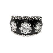 Pre-owned White Gold rings Chanel Vintage , Black , Dames