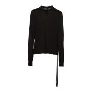 Zwarte Crewneck Sweat T-shirts en Polos Rick Owens , Black , Heren