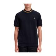 Korte Mouw T-Shirt Fred Perry , Black , Heren