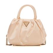 Mini Frame Small Bag met Afneembare Band Guess , Beige , Dames