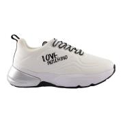 Witte Stoffen Stijlvolle Tas Love Moschino , White , Dames