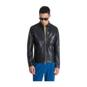 Leren Jas Antony Morato , Black , Heren