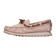 Leather loafers Mokk 01 Woman Voile Blanche , Pink , Dames