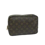 Pre-owned Coated canvas clutches Louis Vuitton Vintage , Brown , Dames