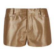 Gouden Lurex Wol Shorts Tom Ford , Yellow , Dames