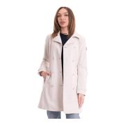 Dames Softshell Trench met Tailleband Colmar , White , Dames