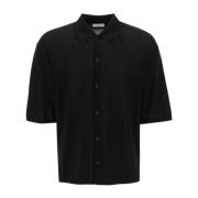 Short Sleeve Shirts Lemaire , Black , Heren