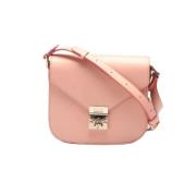 Pre-owned Leather shoulder-bags MCM Pre-owned , Pink , Dames
