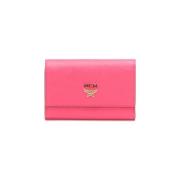 Pre-owned Leather wallets MCM Pre-owned , Pink , Dames