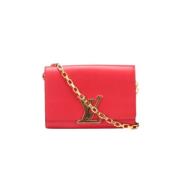 Pre-owned Leather crossbody-bags Louis Vuitton Vintage , Red , Dames