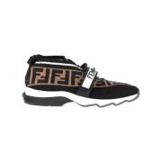 Pre-owned Nylon sneakers Fendi Vintage , Black , Dames