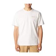 Burnt Lake Grafisch T-shirt Columbia , White , Heren