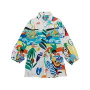 Flowy Bateaux Blouse G.Kero , Multicolor , Dames