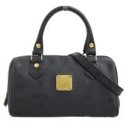 Pre-owned Nylon handbags MCM Pre-owned , Black , Dames