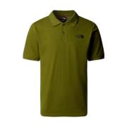 Heren Polo Shirt Groen Katoen The North Face , Green , Heren