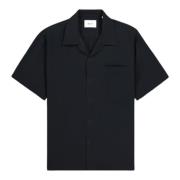 Korte Mouw Zwarte Overhemd Nn07 , Black , Heren