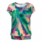 Groene Dip Dye Mouwloze Top &Co Woman , Multicolor , Dames