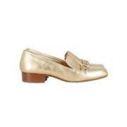 Pre-owned Leather flats Chanel Vintage , Yellow , Dames
