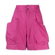 Cargo Pocket High-Waisted Mini Shorts Isabel Marant Étoile , Purple , ...