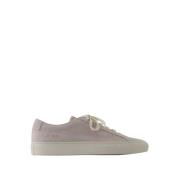 Beige Leren Sneakers - Ronde Neus Common Projects , Beige , Dames