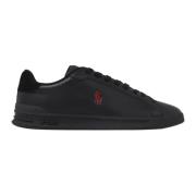 Zwarte/Rode Sneakers voor Heren Ralph Lauren , Black , Heren