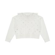 Hoodie met strass Dixie , White , Dames