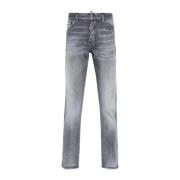 Distressed Skinny Denim Jeans Dsquared2 , Multicolor , Heren