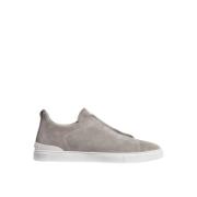 Elastische Kruis Triple Stitch Sneakers Ermenegildo Zegna , Gray , Her...