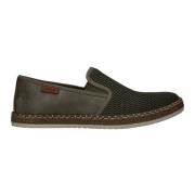 Groene Espadrille Loafer Rieker , Green , Heren