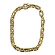 Chunky Chain Golden Necklace Federica Tosi , Yellow , Dames