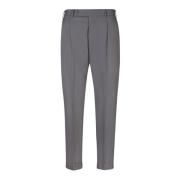 Grijze Wolblend Rechte Pijp Broek PT Torino , Gray , Heren