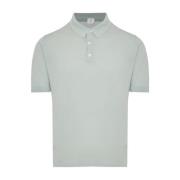 Katoenen Gebreide Poloshirt Eleventy , Green , Heren