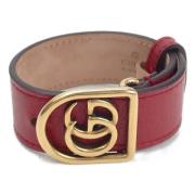 Pre-owned Leather bracelets Gucci Vintage , Red , Dames