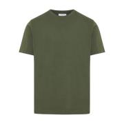 Italiaans katoenen T-shirt Boglioli , Green , Heren