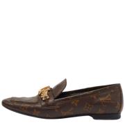 Pre-owned Canvas flats Louis Vuitton Vintage , Brown , Dames