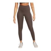 Hoge taille leggings voor vrouwen Nike , Brown , Dames