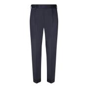 Blauwe Katoenen Rechte Pijp Broek PT Torino , Blue , Heren