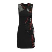 Pre-owned Acetate dresses Versace Pre-owned , Black , Dames