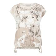 Bloemen Patchwork Shirt Print Stijl Betty & Co , Multicolor , Dames