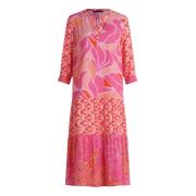 Bloemenjurk met 3/4 mouwen en lagen Betty Barclay , Multicolor , Dames