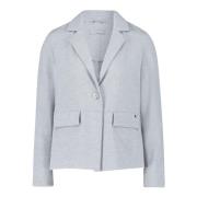 Melange Blazer Jas met Zakken Betty & Co , Gray , Dames