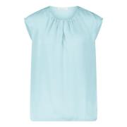 Elegant Blousetop met Ruches Betty & Co , Blue , Dames