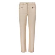 Slim Fit Broek met Ritszakken Betty Barclay , Beige , Dames