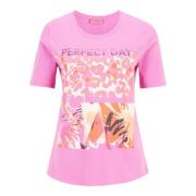 Glitterend Basic Shirt met Statement Print Betty Barclay , Pink , Dame...